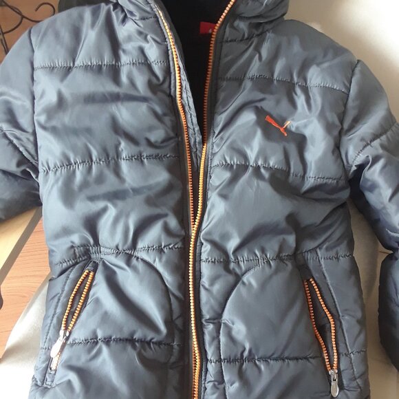 Boys Puma Fleece Lined Hooded Winter Jacket - Picture 5 of 11